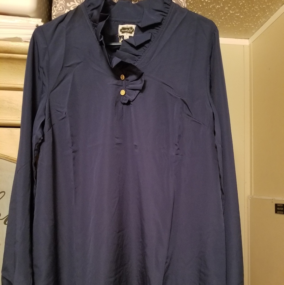 Ladies Navy Mudpie top